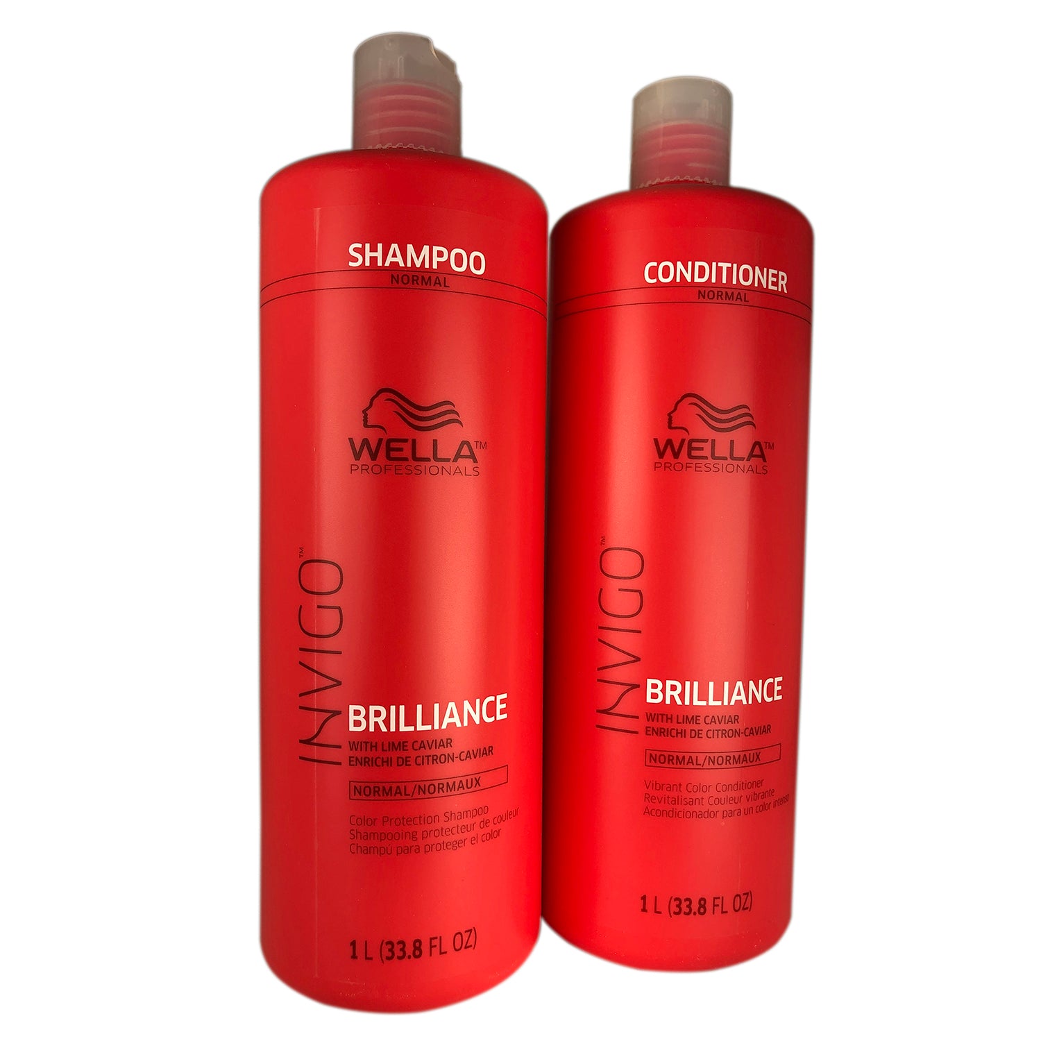 Wella Brilliance Shampoo and Conditioner Duo 33.8 oz Each Fine to Normal Hair